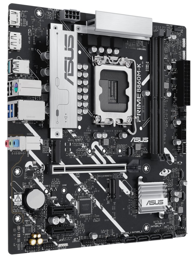 ASUS PRIME B860M-K / B860 / LGA1851 / DDR5 / DP / HDMI / 2x M.2 / mATX