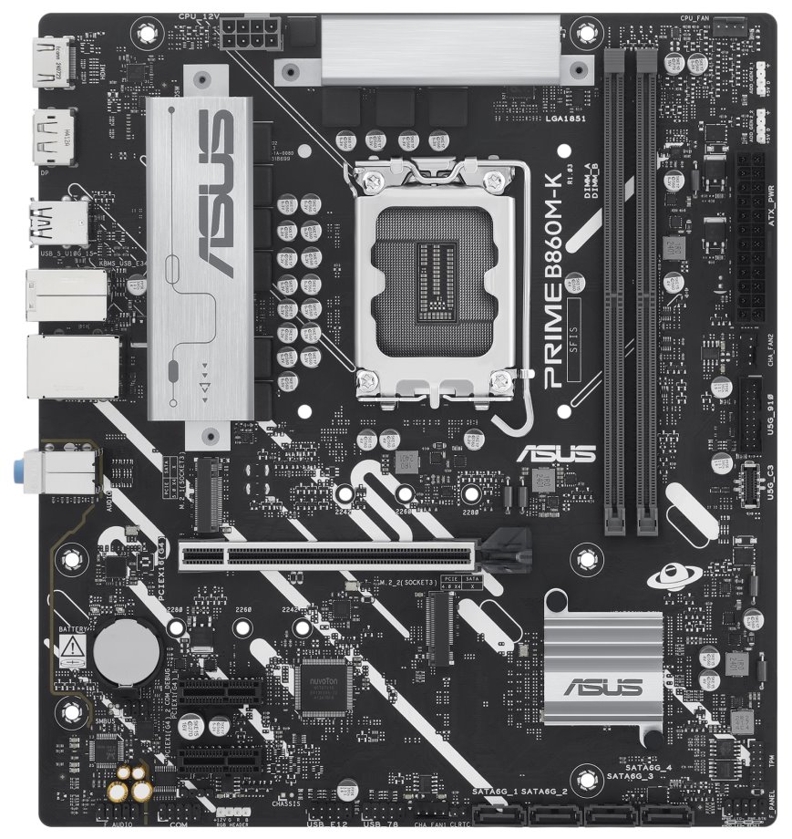 ASUS PRIME B860M-K / B860 / LGA1851 / DDR5 / DP / HDMI / 2x M.2 / mATX