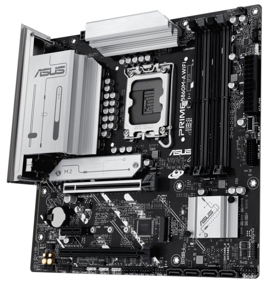 ASUS PRIME B860M-A WIFI / B860 / LGA1851 / DDR5 / 2x DP / HDMI / 2x M.2 / USB-C / WiFi / mATX