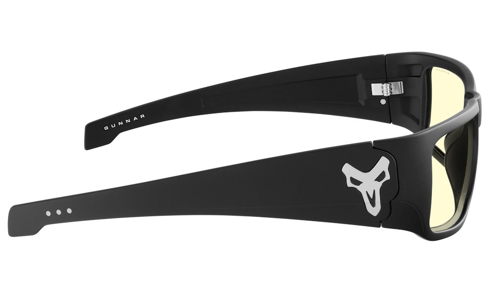 GUNNAR kancelářske/herní brýle OVERWATCH REAPER/Black ash  * jantarová  skla  * BLF 65 *GUNNAR focus