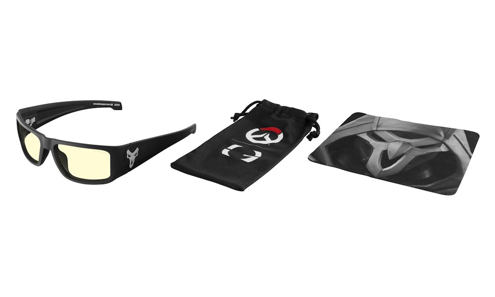 GUNNAR kancelářske/herní brýle OVERWATCH REAPER/Black ash  * jantarová  skla  * BLF 65 *GUNNAR focus