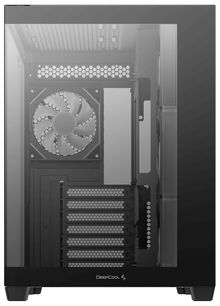 DEEPCOOL skříň CG530 4F / ATX / 4x120mm ARGB fans / USB 3.0 / USB-C/ panoramatická / černá