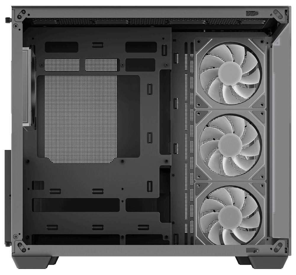 DEEPCOOL skříň CG530 4F / ATX / 4x120mm ARGB fans / USB 3.0 / USB-C/ panoramatická / černá