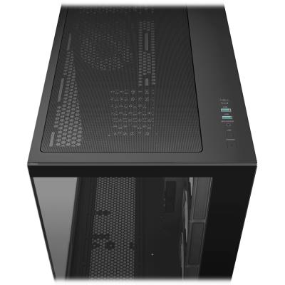 DEEPCOOL skříň CG530 4F / ATX / 4x120mm ARGB fans / USB 3.0 / USB-C/ panoramatická / černá