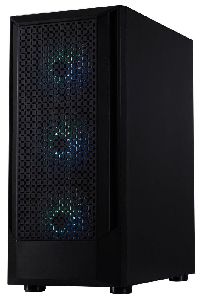 BitFenix skříň C50 Negro / ATX /  4x 120mm FRGB fan / 2xUSB 2.0 / USB 3.0 / tvrzené sklo / černá