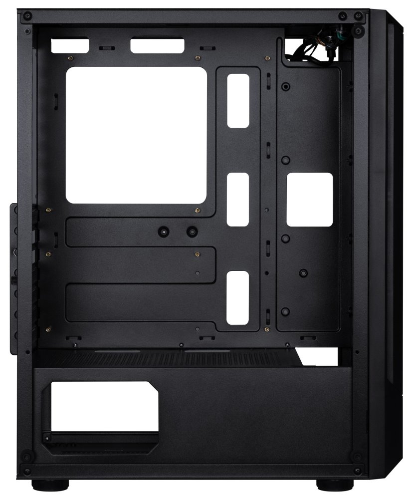 BitFenix skříň C50 Negro / ATX /  4x 120mm FRGB fan / 2xUSB 2.0 / USB 3.0 / tvrzené sklo / černá