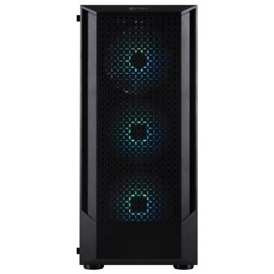 BitFenix skříň C50 Negro / ATX /  4x 120mm FRGB fan / 2xUSB 2.0 / USB 3.0 / tvrzené sklo / černá