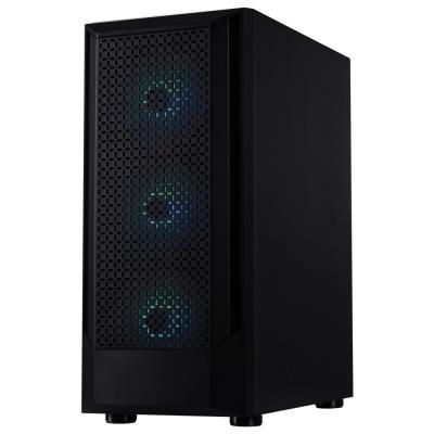 BitFenix skříň C50 Negro / ATX /  4x 120mm FRGB fan / 2xUSB 2.0 / USB 3.0 / tvrzené sklo / černá