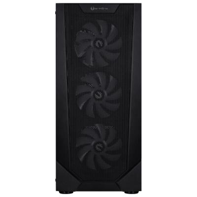 BitFenix skříň C60 Negro / ATX /  4x 120mm ARGB fan + controller / 2xUSB 2.0 / USB 3.0 / tvrzené sklo / černá
