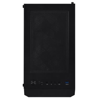 BitFenix skříň C60 Negro / ATX /  4x 120mm ARGB fan + controller / 2xUSB 2.0 / USB 3.0 / tvrzené sklo / černá