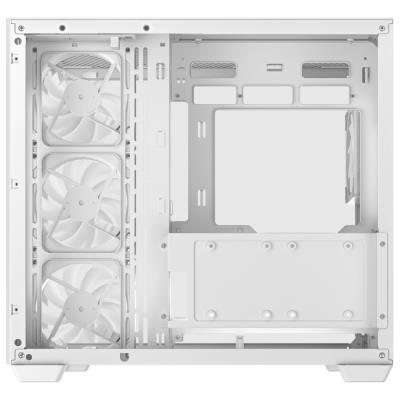 DEEPCOOL skříň CG530 4F ATX / 4x120mm ARGB fans / USB 3.0 / USB-C/ panoramatická / bílá