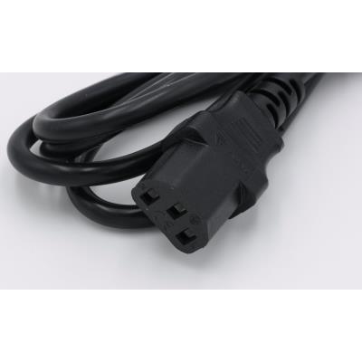 XtendLan Kabel síťový prodlužovací-redukce, IEC320 C14 - C13, 1,8m, černý