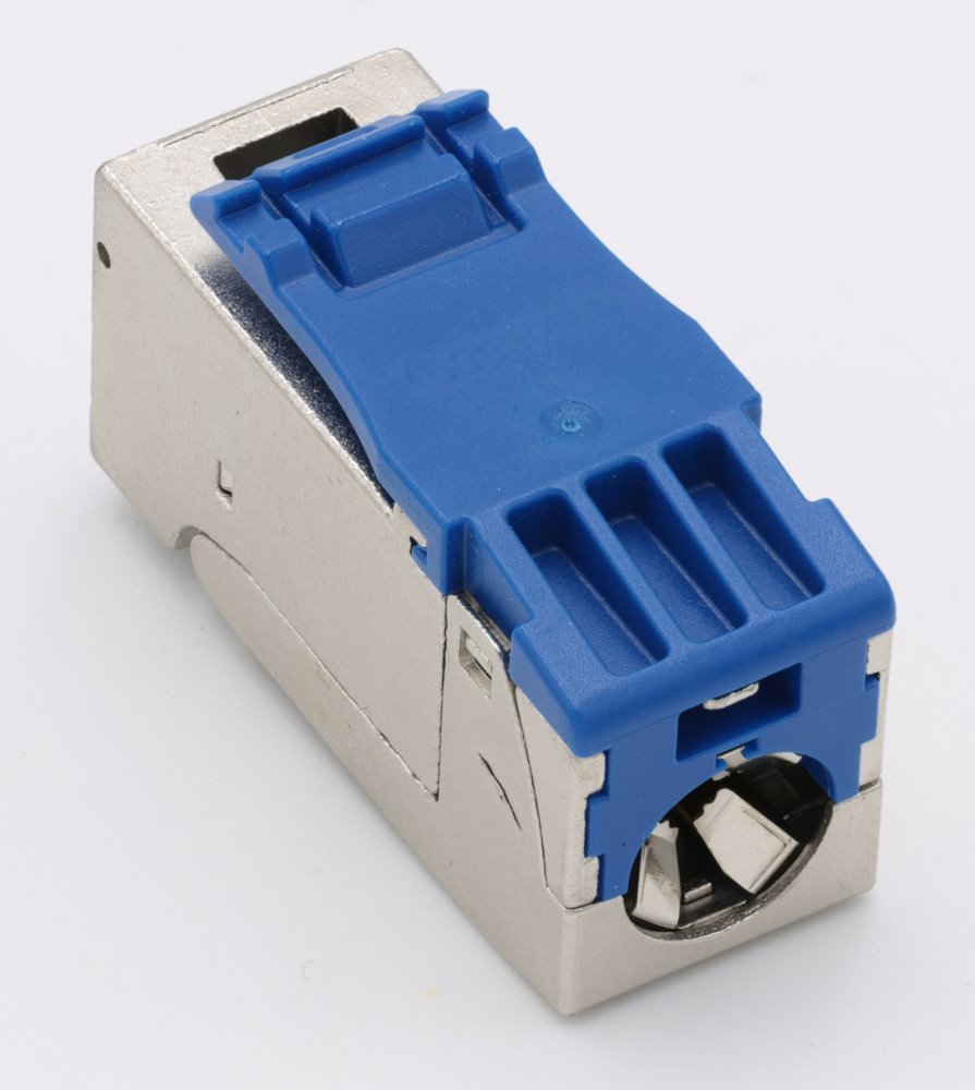 XtendLan Keystone jack RJ45, zaklapávací, CAT6A, TT STP, instalace bez nástrojů