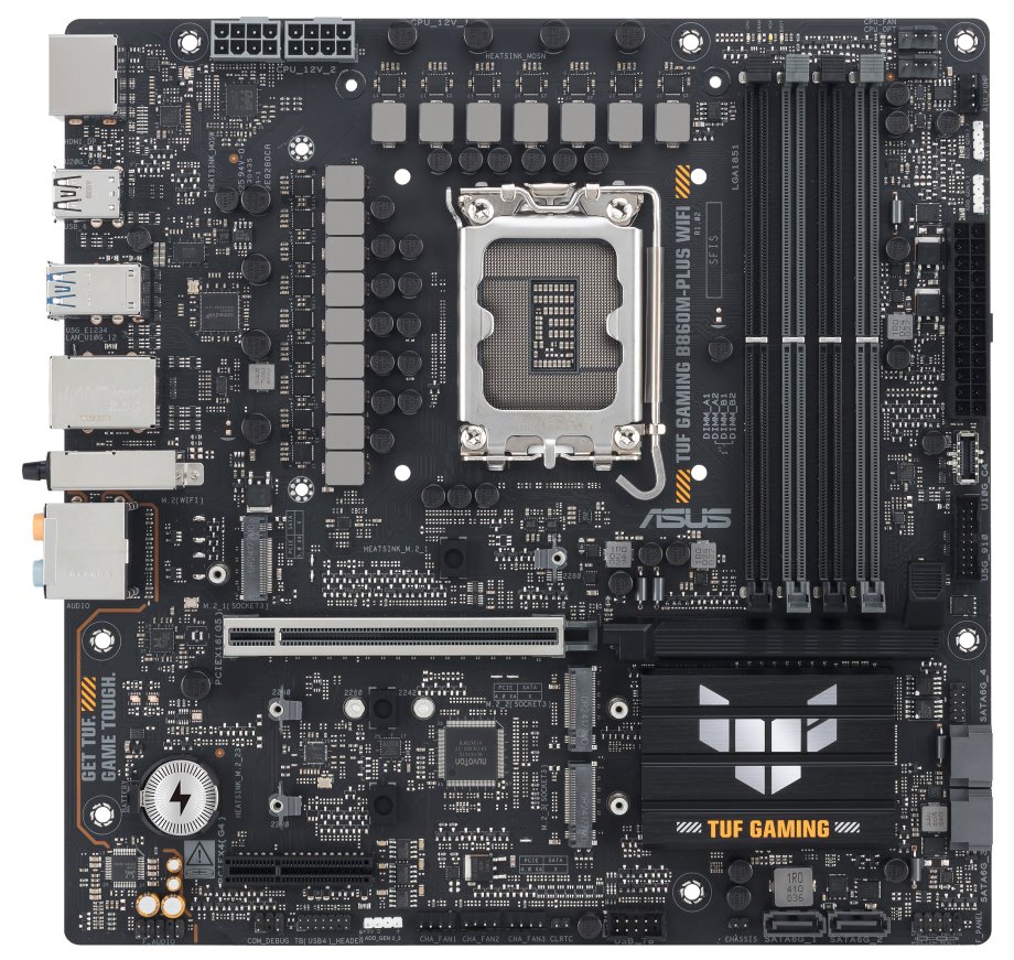 ASUS TUF GAMING B860M-PLUS WIFI / B860 / LGA1851 / DDR5 / DP / HDMI / 3x M.2 / WiFi / mATX