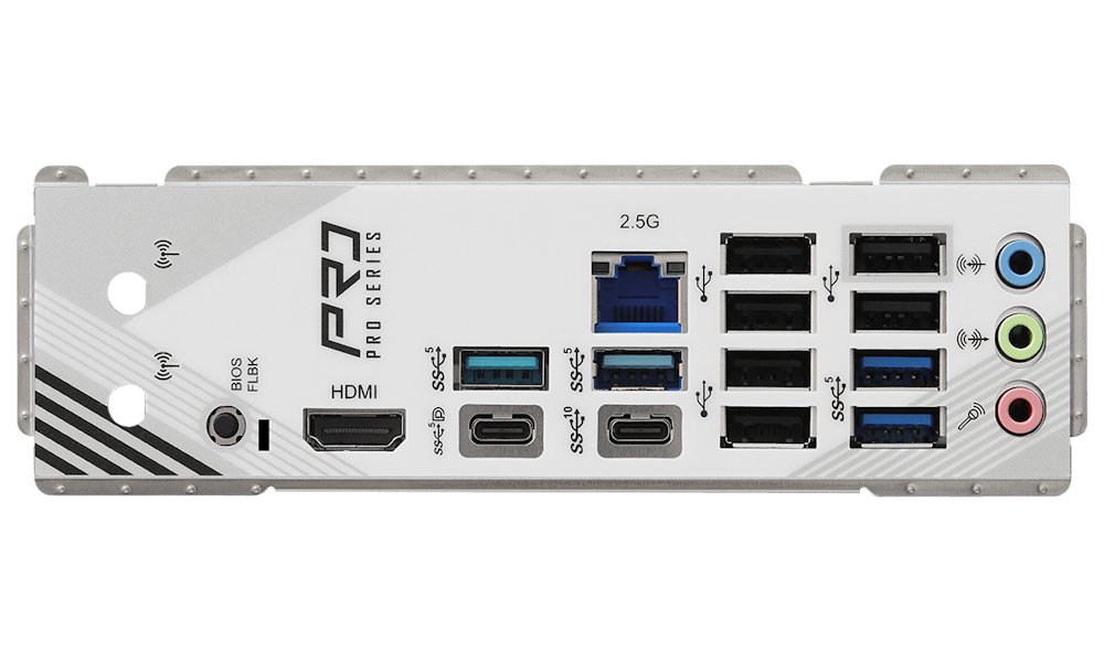 ASRock B850 Pro RS / AMD B850 / AM5 / 4x DDR5 DIMM / 4x M.2 / HDMI / USB-C / ATX