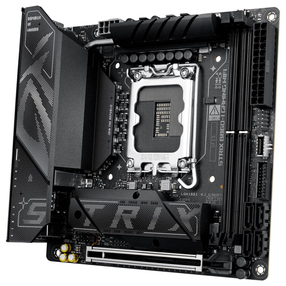ASUS ROG STRIX B860-I GAMING WIFI / B860 / LGA1851 / DDR5 / DP/ HDMI / Thunderbolt / 2x M.2 / WiFi / Mini-ITX