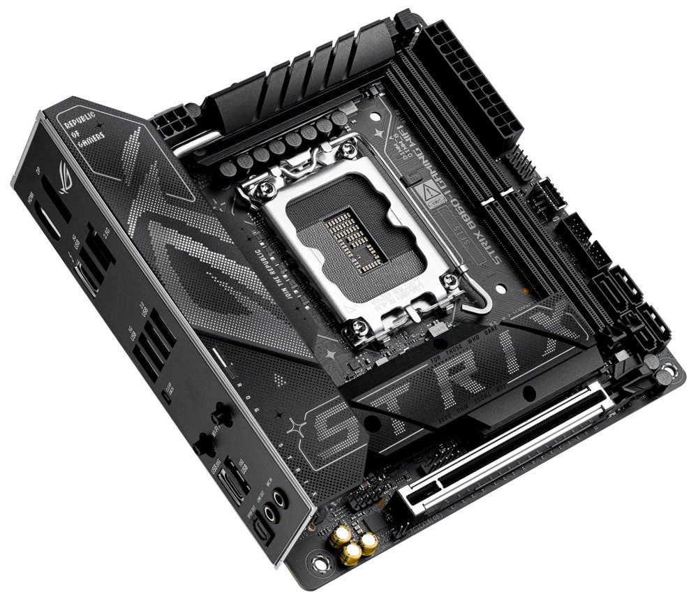 ASUS ROG STRIX B860-I GAMING WIFI / B860 / LGA1851 / DDR5 / DP/ HDMI / Thunderbolt / 2x M.2 / WiFi / Mini-ITX