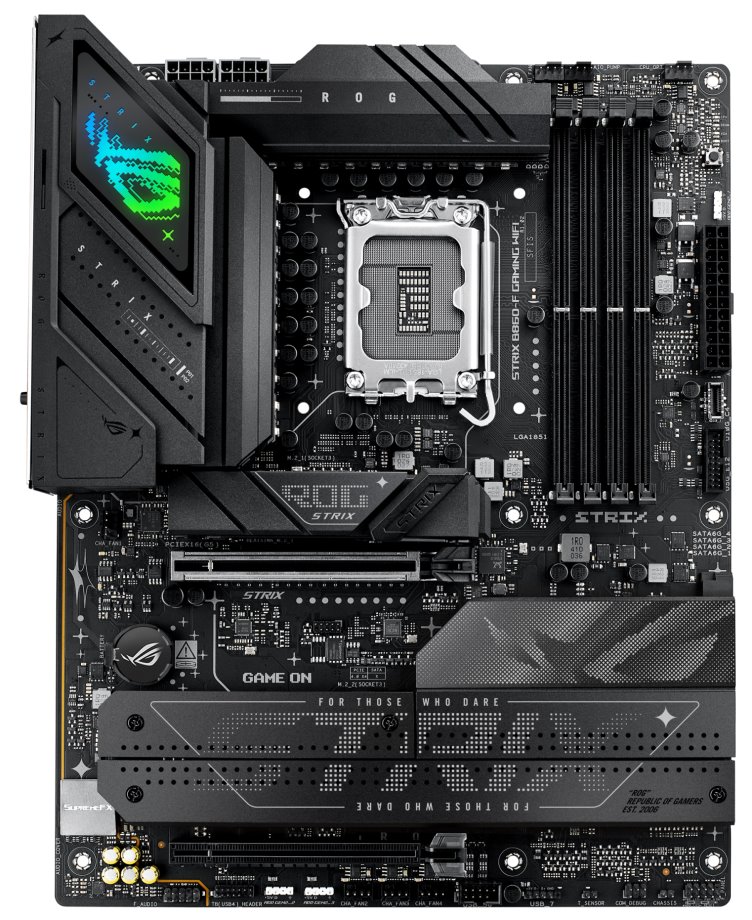 ASUS ROG STRIX B860-F GAMING WIFI / B860 / LGA1851 / DDR5 / DP/ HDMI / Thunderbolt / 4x M.2 / WiFi / ATX