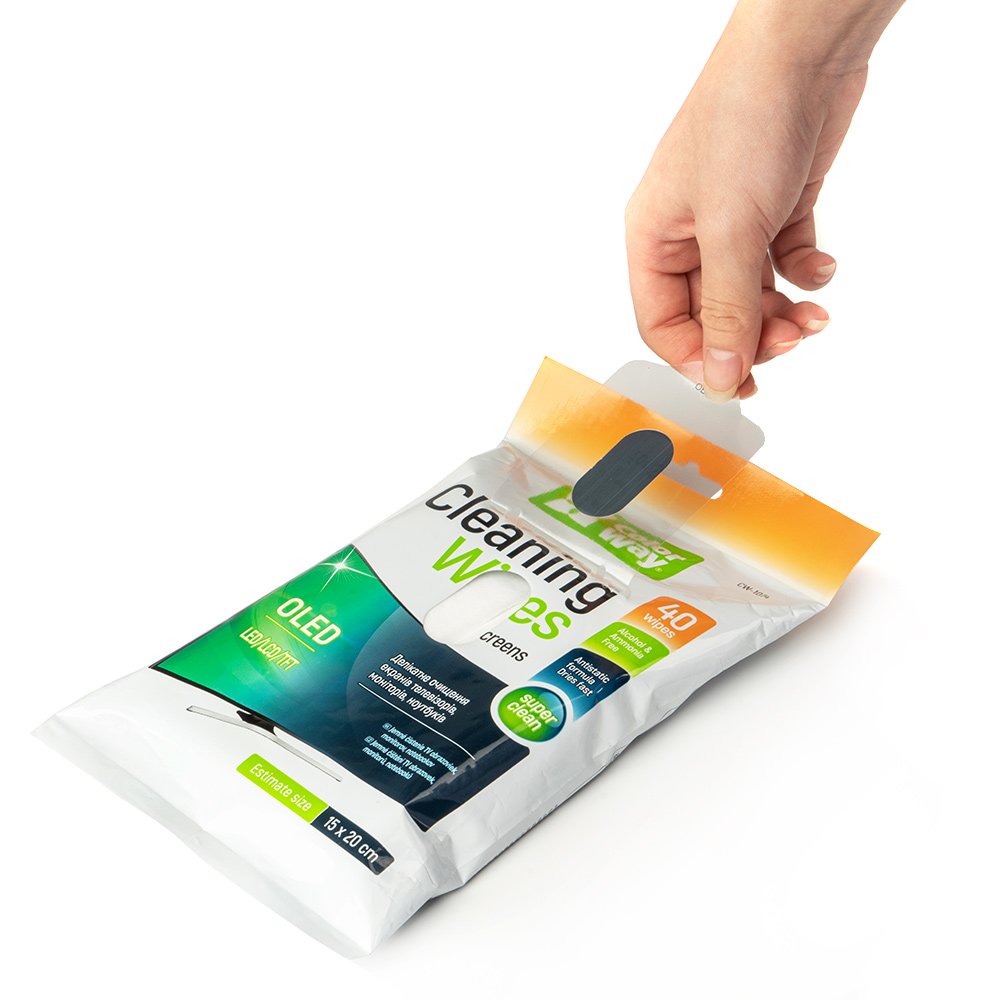 COLORWAY čistící utěrky/ na elektroniku a obrazovky/ 40ks