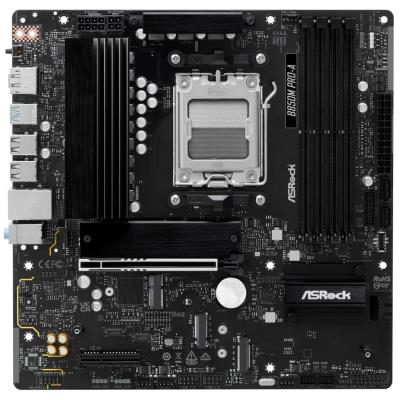 ASRock B850M Pro-A / AMD B850 / AM5 / 4x DDR5 DIMM / 3x M.2 / HDMI / DP / USB-C / mATX