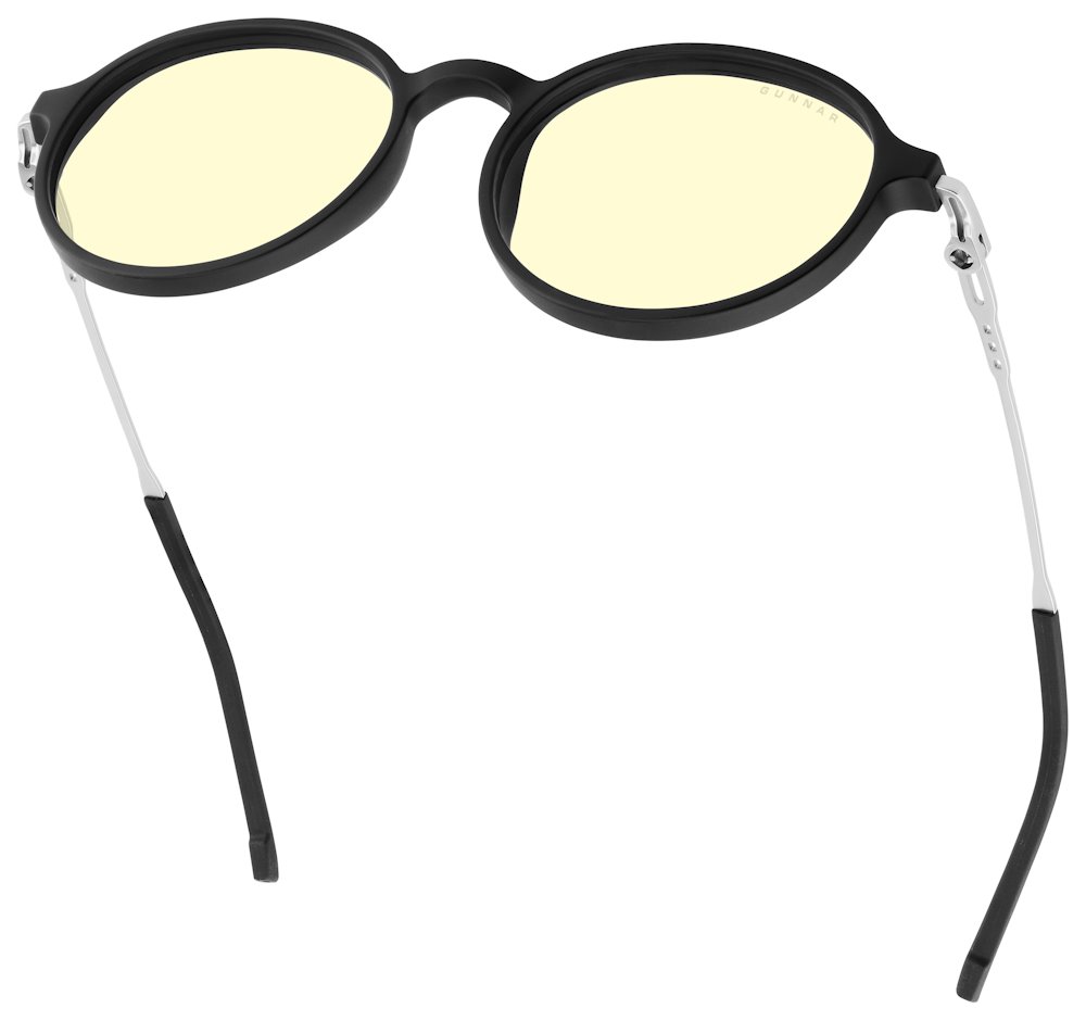 GUNNAR kancelářske/herní brýle LOOP ONYX/MERCURY  * jantarová  skla  * BLF 65 * GUNNAR focus