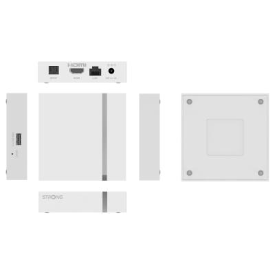 STRONG android box LEAP-S3+V2/ 4K UHD/ H.265/HEVC/ NETFLIX/ O2 TV/ HBO Max/ HDMI/ USB/ LAN/ Wi-Fi/ Android TV 11/ bílý