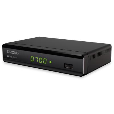 STRONG DVB-T/T2 set-top-box SRT 8119/ s displejem/ Full HD/ H.265/HEVC/ EPG/ USB/ HDMI/ SCART/ černý