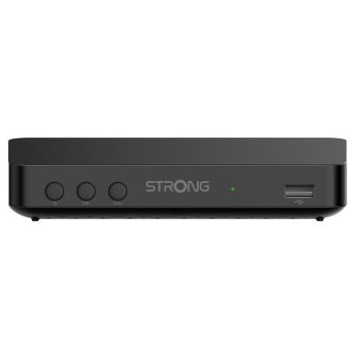 STRONG DVB-T/T2 set-top-box SRT 8208/ bez displeje/ Full HD/ H.265/HEVC/ EPG/ USB/ HDMI/ SCART/ černý