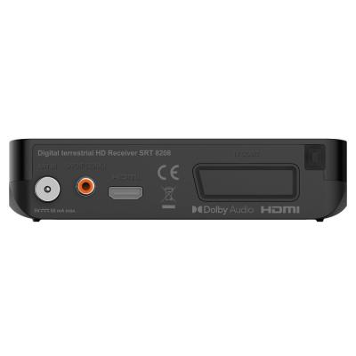 STRONG DVB-T/T2 set-top-box SRT 8208/ bez displeje/ Full HD/ H.265/HEVC/ EPG/ USB/ HDMI/ SCART/ černý