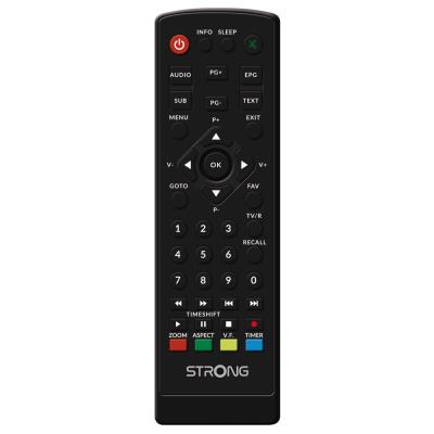 STRONG DVB-T/T2 set-top-box SRT 8208/ bez displeje/ Full HD/ H.265/HEVC/ EPG/ USB/ HDMI/ SCART/ černý