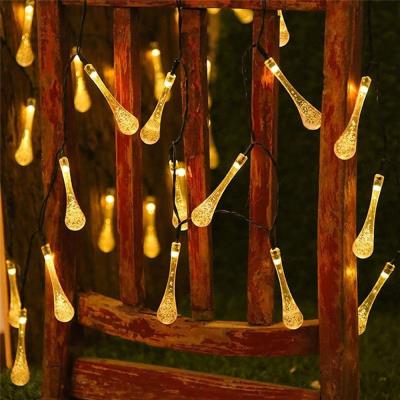 IMMAX LED solární dekorační řetěz DROP, 50xLED, IP65, teplá bílá, 7m