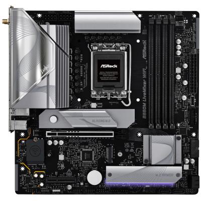 ASRock B860M LiveMixer WiFi / Intel B860 / LGA1851 / 4x DDR5 / 3x M.2 / HDMI / Thunderbolt 4 / WiFi / mATX