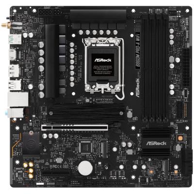 ASRock B860M Pro-A WiFi / Intel B860 / LGA1851 / 4x DDR5 / 3x M.2 / HDMI / DP / USB-C / WiFi / mATX