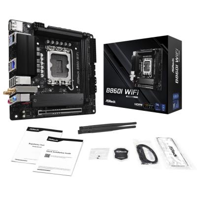 ASRock B860I WiFi/  Intel B860 / LGA1851 / 2x DDR5 / 2x M.2 / HDMI / DP / USB-C / WiFi / Mini-ITX