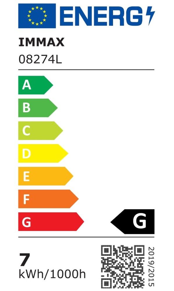 IMMAX GOAL designové nástěnné LED svítidlo, 2 vypínače, 6W, černé