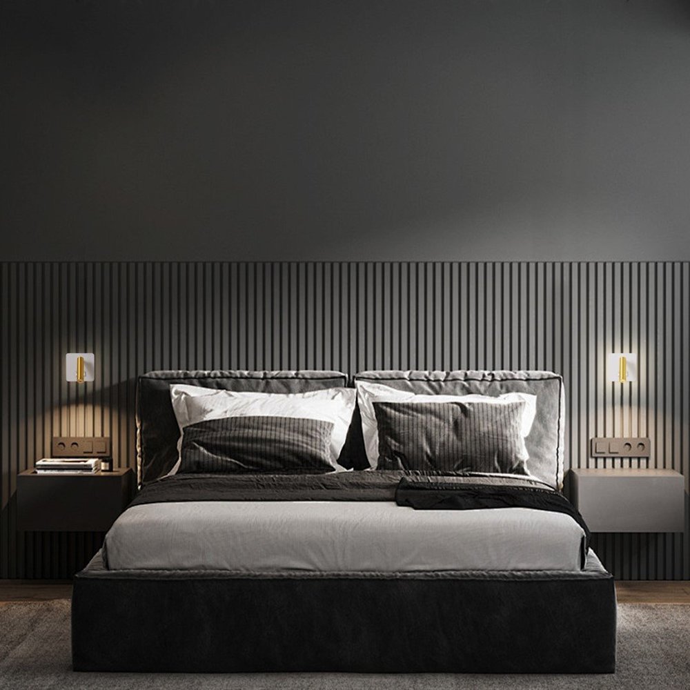 IMMAX GOAL designové nástěnné LED svítidlo, 2 vypínače, 7W, bílo-zlaté