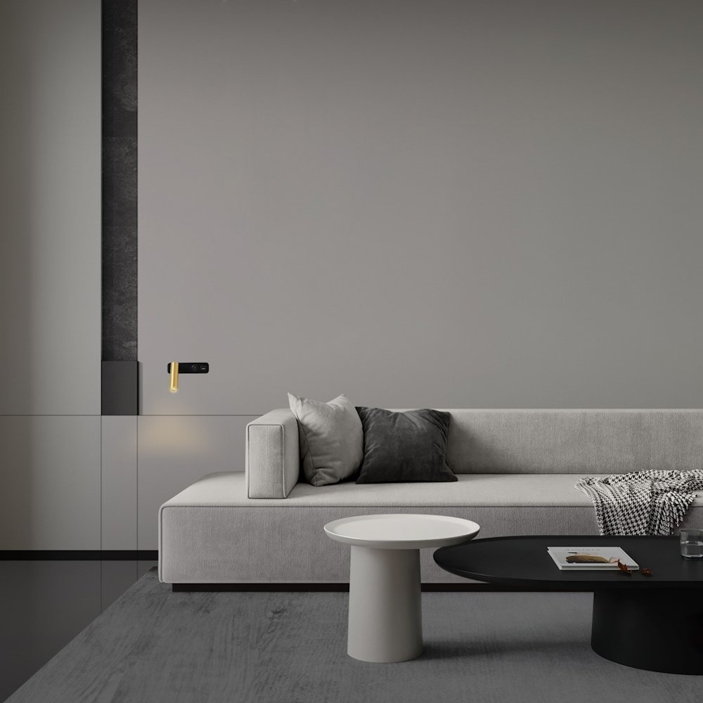 IMMAX GOAL designové nástěnné LED svítidlo, vypínač, USB, 3W, černo-zlaté