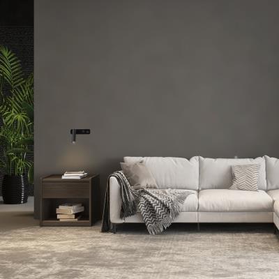 IMMAX GOAL designové nástěnné LED svítidlo, vypínač, USB, 3W, černé