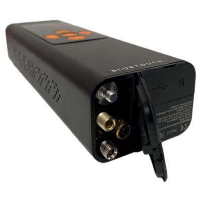 BLUETOUCH přenosný multifunkční kompresor BT16 s powerbank 6000mAh, 5 režimů huštění - auto, moto, kolo, míč a uni režim