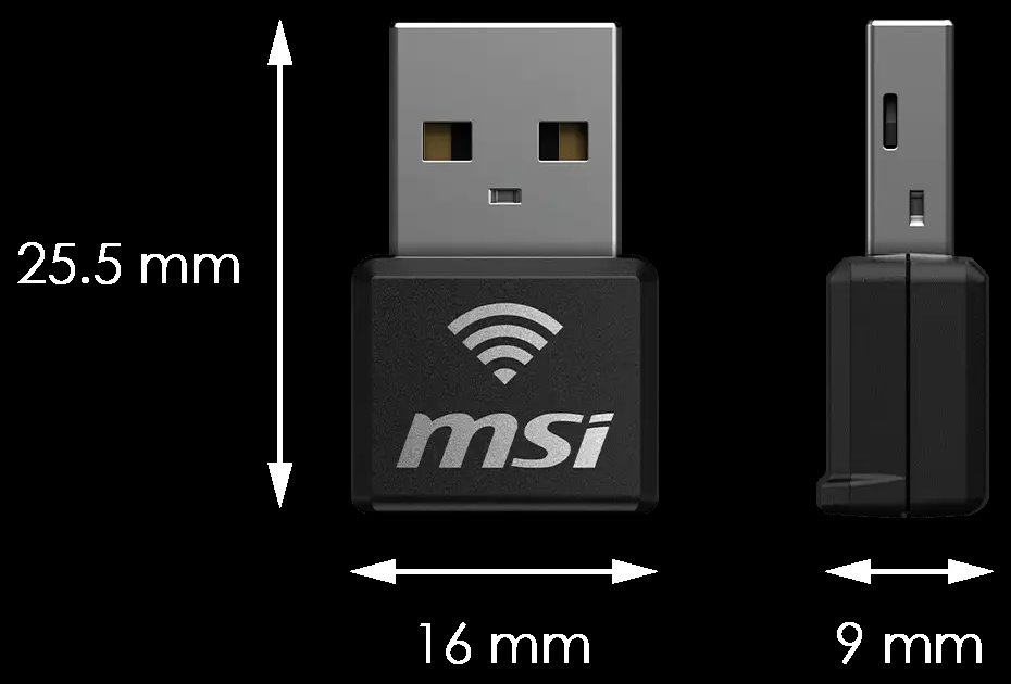 MSI WiFi USB adaptér AX1800 Nano