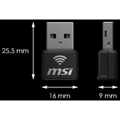 MSI WiFi USB adaptér AX1800 Nano