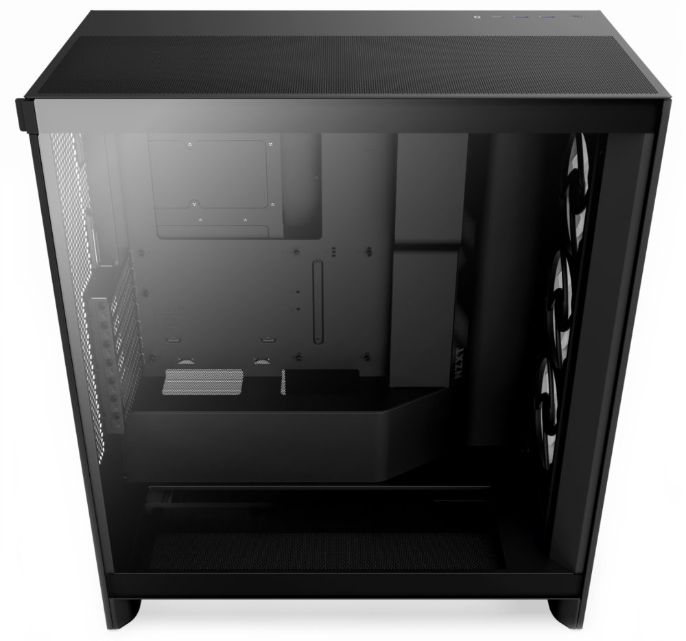 POŠKOZENÝ OBAL - NZXT skříň H7 Flow RGB edition / ATX / 1x360mm RGB core fan/ USB-C / 2x USB / proskl. bočnice / mesh panel / ...