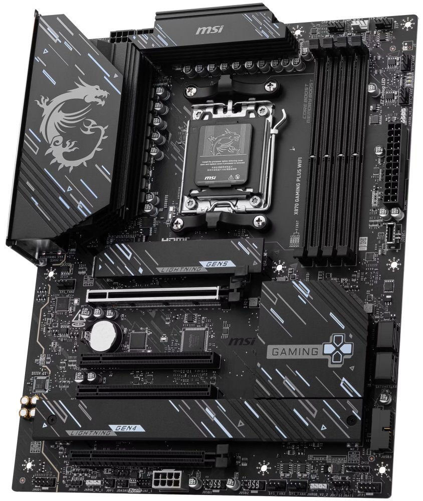 MSI X870 GAMING PLUS WIFI / AMD X870 / AM5 / 4x DDR5 / 3x M.2 / HDMI / USB-C / WiFi / ATX