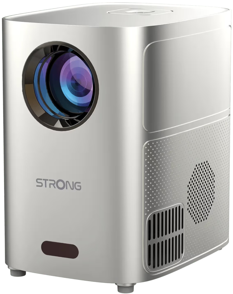 STRONG projektor Q1/ LCD/ HD (1280x720)/ 180 ANSI lm/ USB 2.0/ HDMI/ BT/ Wi-Fi/ Repro/ šedý