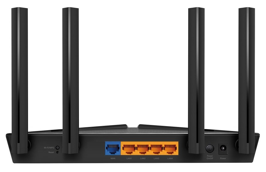 TP-Link EX520 - AX3000 Dualband router s WiFi 6, 1x GWAN, 4x GLAN, EasyMesh