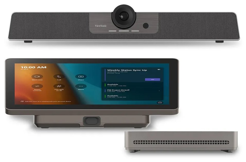 Viewsonic TRS10-UB TeamJoin kit includes MPC310-W31-TU with Windows 11 IoT Enterprise OS, MRC1010-TN and UMB202.