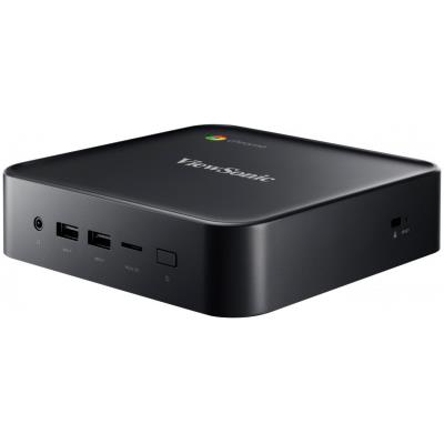 Viewsonic Chromebox, Intel Celeron 5205U, Chrome OS, 64GB ROM/8GB RAM,HDMI-out x2, uSD card x1,RJ45 x1, USB black