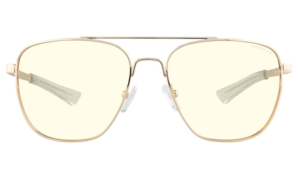 GUNNAR kancelářske/herní brýle  MUSTANG GOLD čirá skla BLF 35 GUNNAR focus