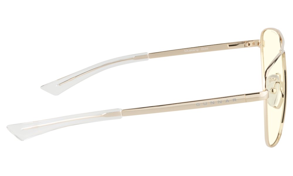 GUNNAR kancelářske/herní brýle  MUSTANG GOLD čirá skla BLF 35 GUNNAR focus