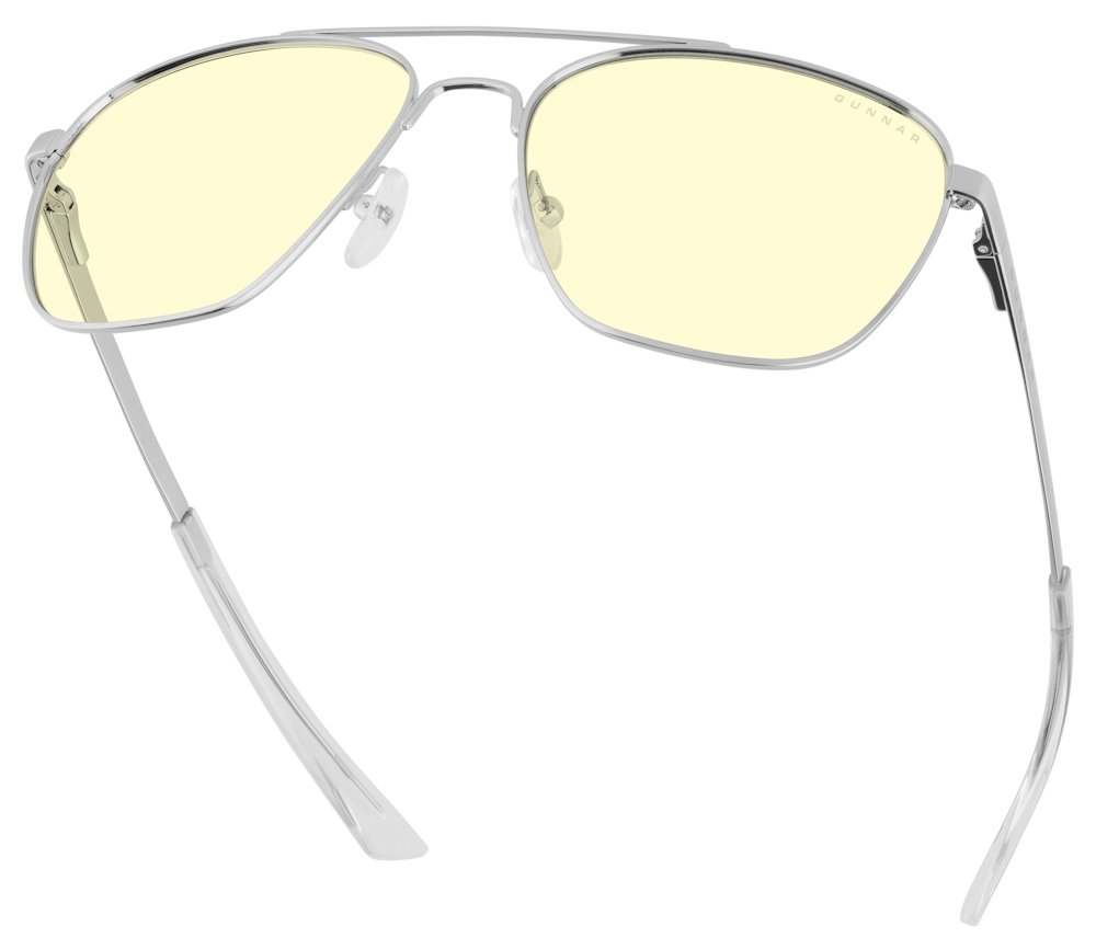 GUNNAR kancelářske/herní brýle  MUSTANG CHROME jantarová skla  BLF 65 GUNNAR focus